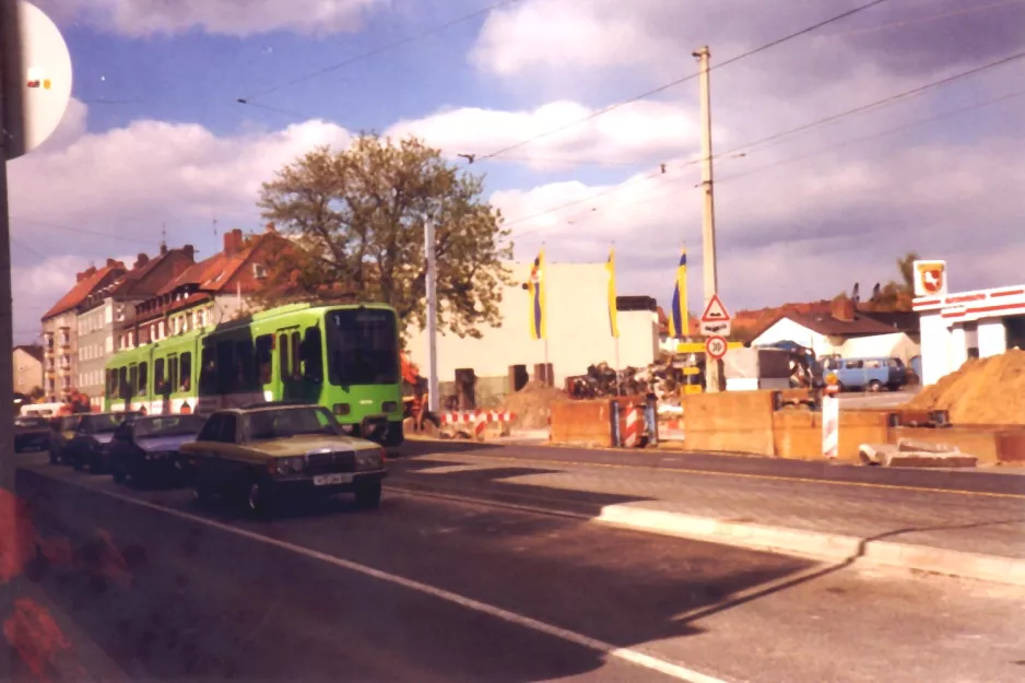 Hannover tram line 1 on Hildesheimer Straße (1990)