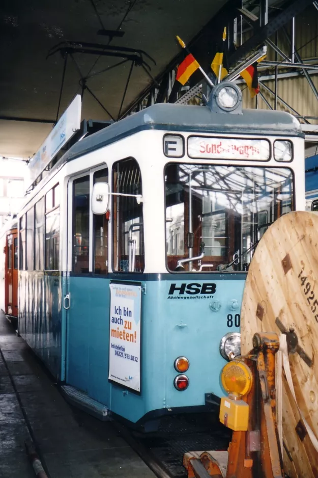 Heidelberg museum tram 80 at Betriebshof Bergheim (2003)