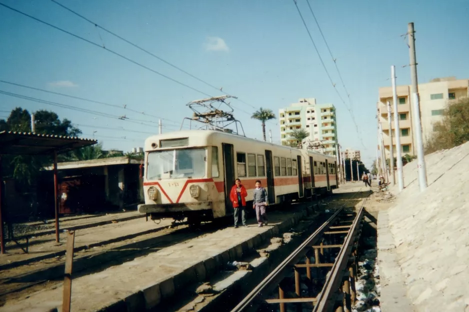 Helwan tram line 40  at Helwan (2002)