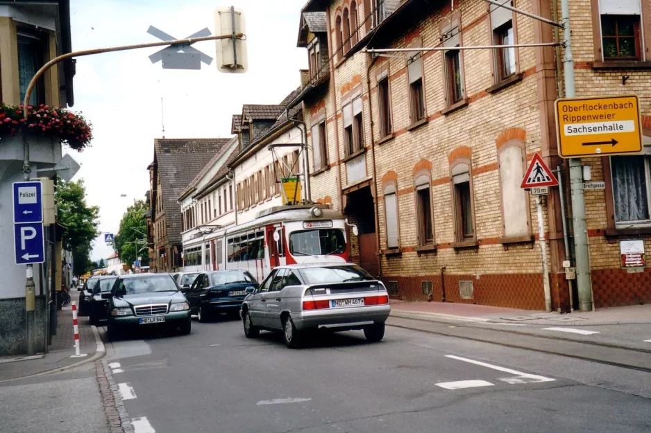 Hirschberg an der Bergstraße regional line 5  near Großsachsen Bahnhof (2003)