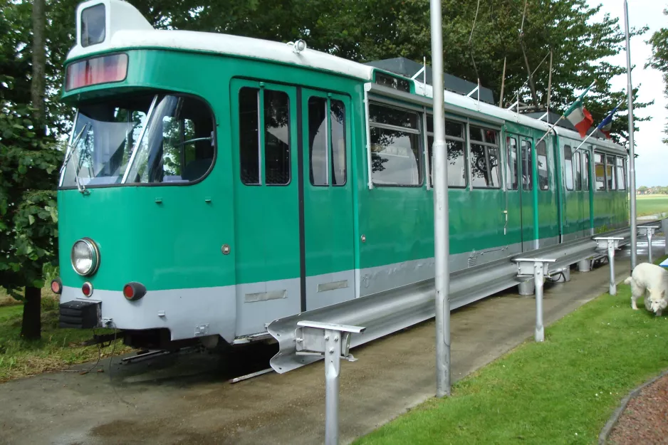 Hoogwoud articulated tram 303 at Hotellet Controversy Tram Inn (2014)