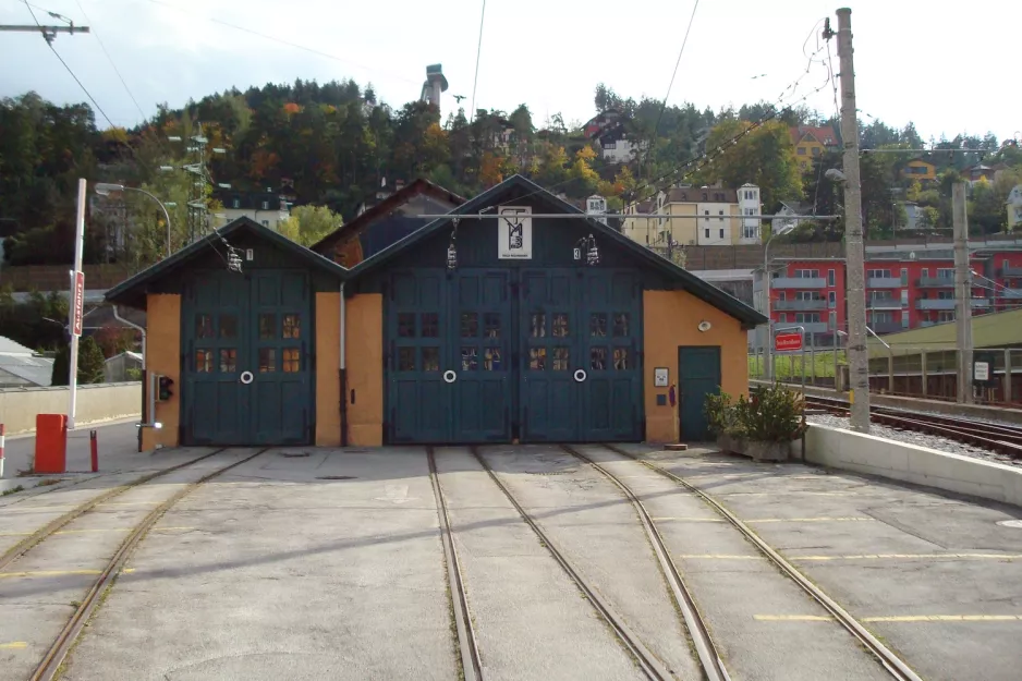 Innsbruck in front of Tiroler MuseumsBahnen (2012)