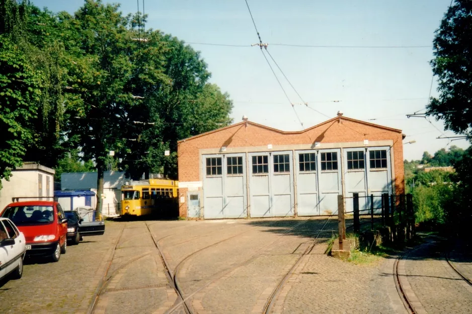 Kassel in front of the museum Straßenbahnmuseum Kassel, Holländische Straße (1999)