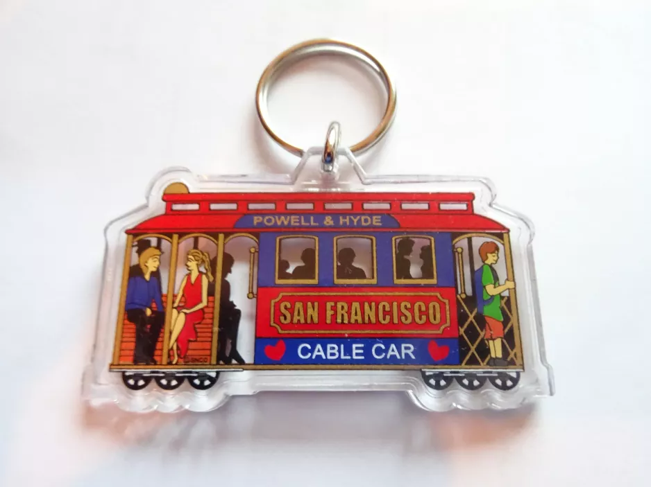 Keyring: San Francisco cable car Powell-Hyde  Cable Car (2023)