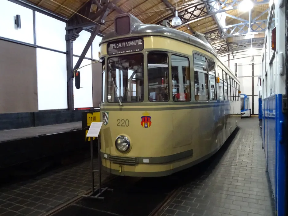 Kraków museum tram 220 in Muzeum Inźynierii Miejskiej (MIMK) (2024)