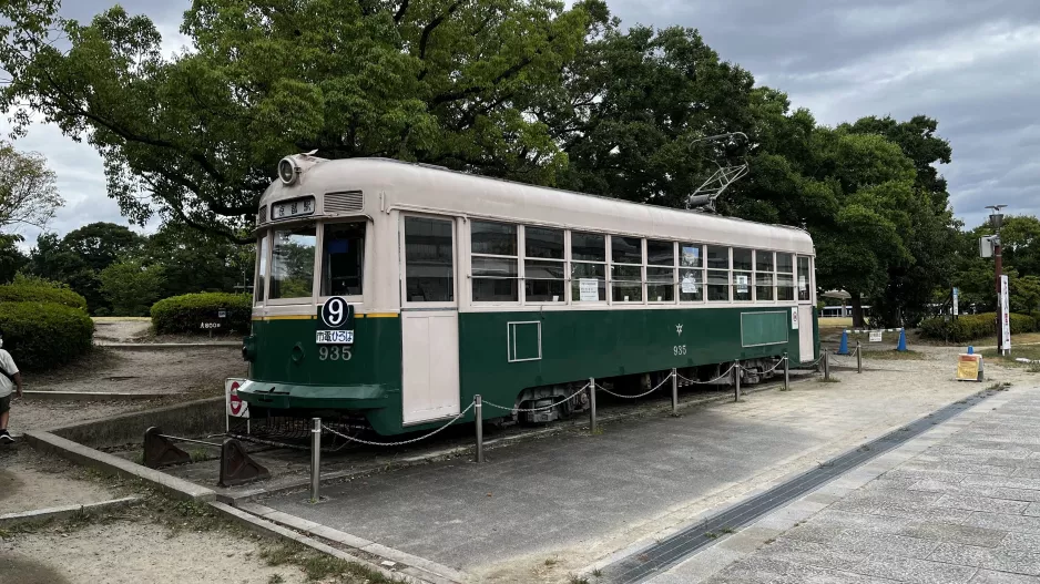 Kyoto railcar 1605 at Shiden Plaza (2023)