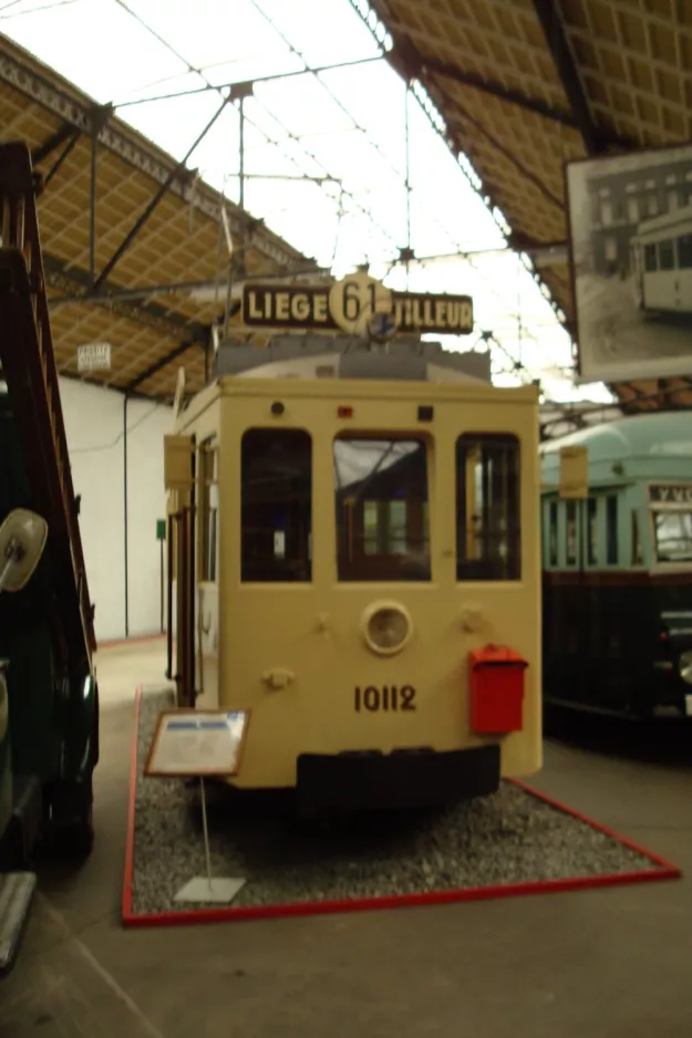 Liège railcar 10112 in Musée des Transports en Commun (2010)