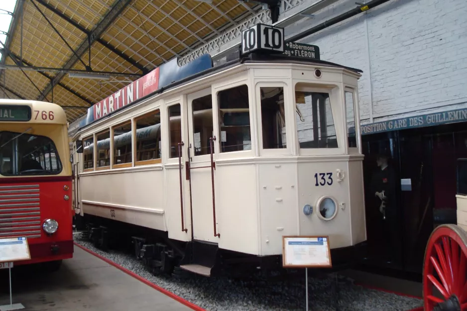 Liège railcar 133 in Musée des Transports en Commun (2010)