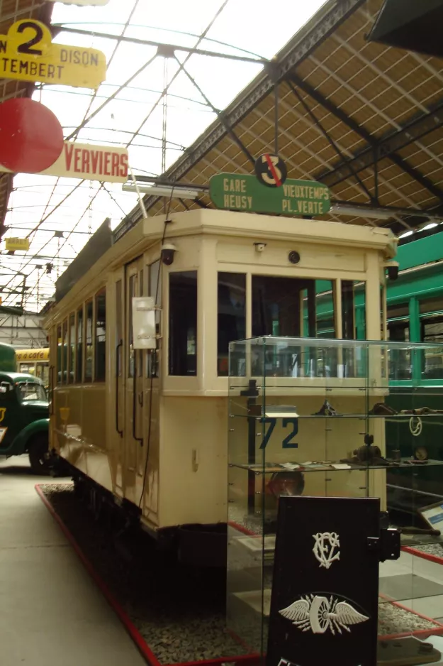 Liège railcar 72 in Musée des Transports en Commun (2010)