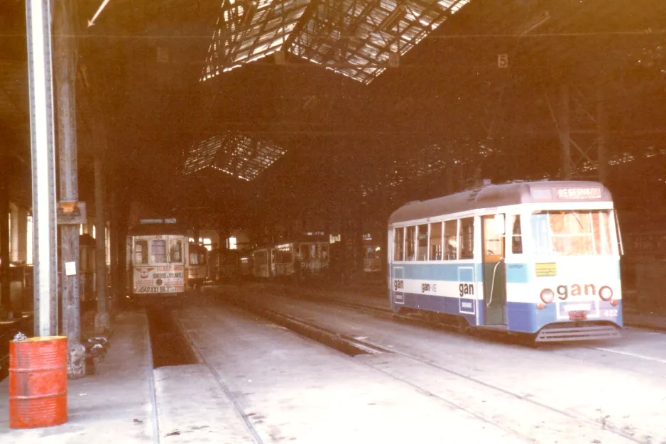 Lisbon railcar 252 inside A. Cego (1985)
