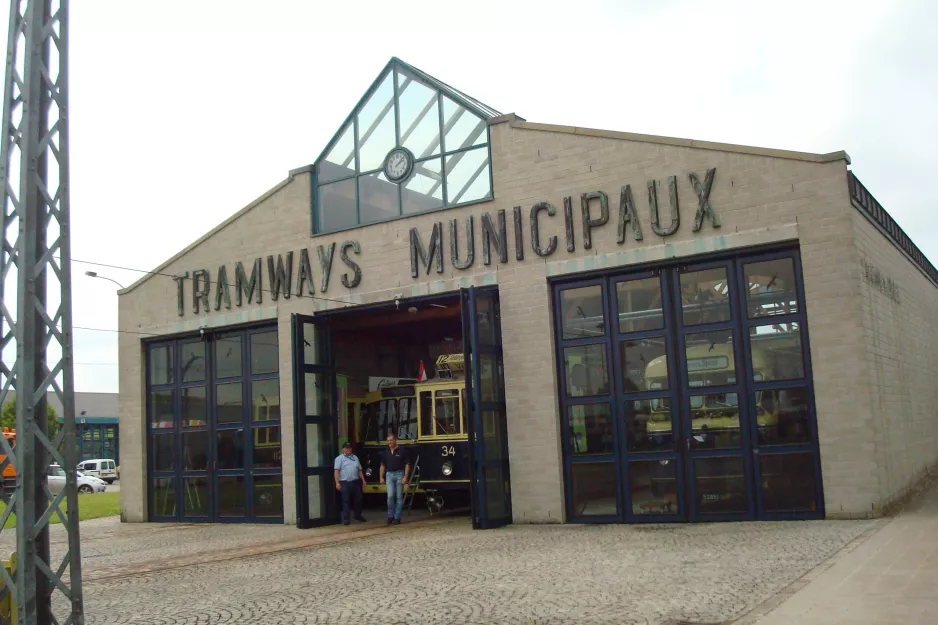 Luxembourg in front of Tram and Bus Museum (2014)
