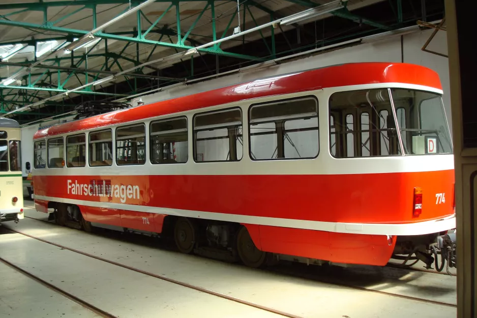 Magdeburg school tram 774 on Museumsdepot Sudenburg (2014)