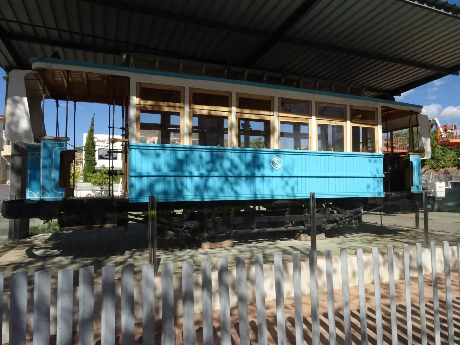 Málaga railcar 63 at Look away from Av. Juan Sebastián Elcano (2023)