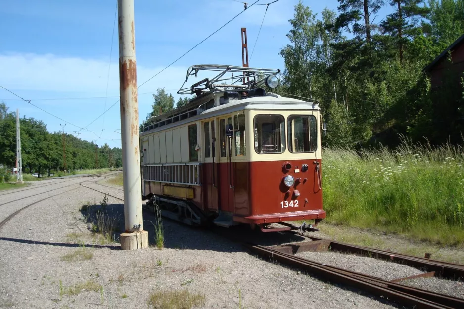 Malmköping service vehicle 1342 on the side track at Museispårvägen Malmköping (2009)