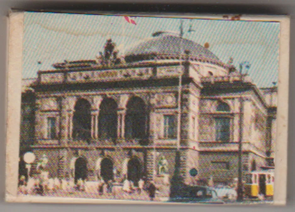 Matchbox: Copenhagen in front of Det Kongelige Teater (1920)