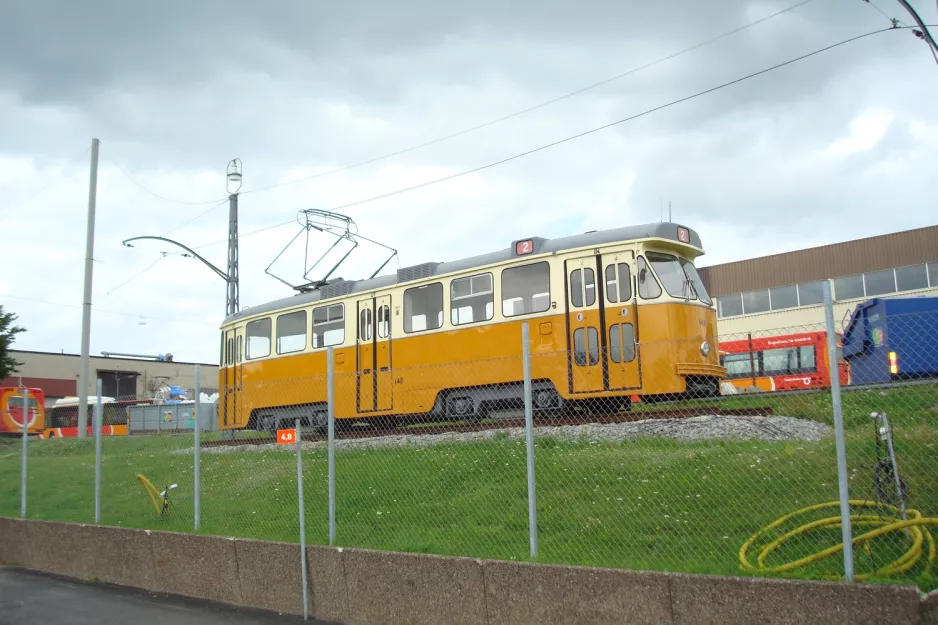 Norrköping museum tram 148 at Stohagsgatan (2012)