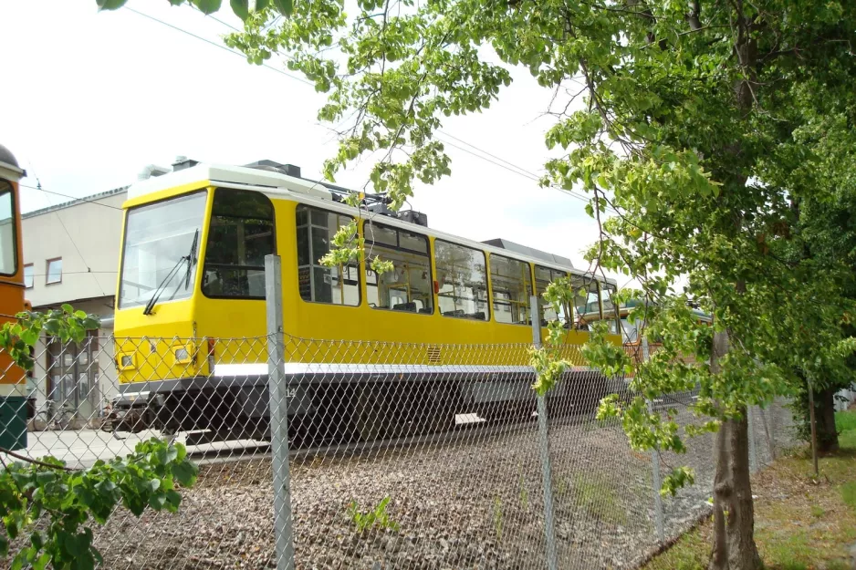 Norrköping railcar 14 at Stohagsgatan (2012)