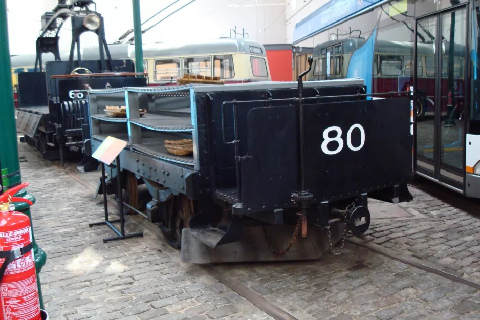 Porto freight car 80 "Fiskevogn" in Museu do Carro Eléctrico (2008)