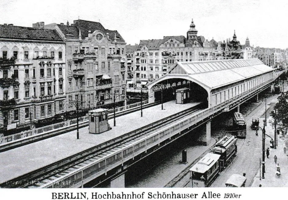 Postcard: Berlin at S+U Schönhauser Allee (1913-1919)