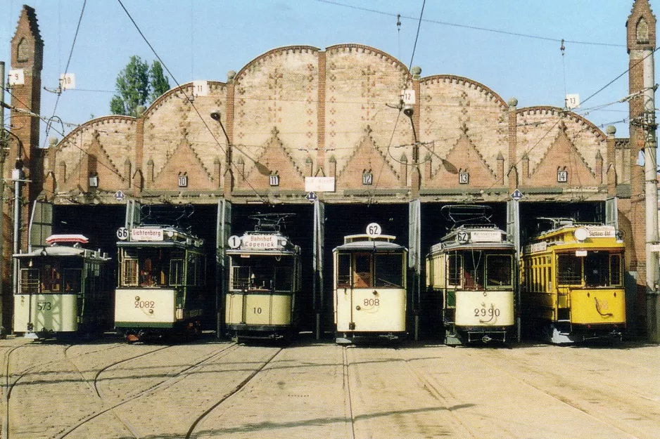 Postcard: Berlin horse tram 573 in front of Köpenick (1990)