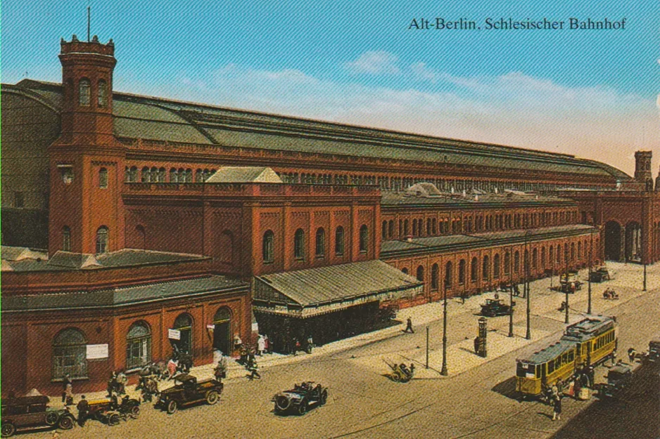 Postcard: Berlin in front of Schlesischer Bahnhof (1939)