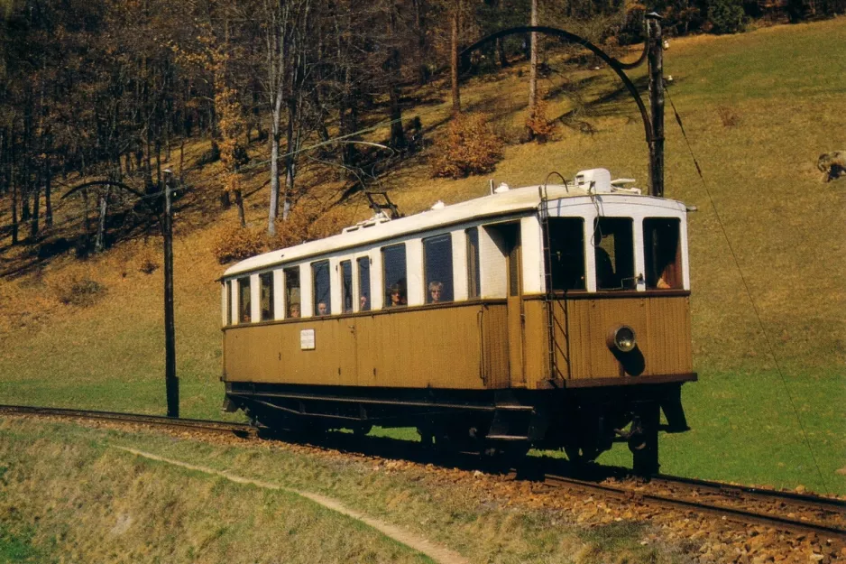 Postcard: Bolzano regional line 160 with railcar 2 near Rappmannsbichl (1982)