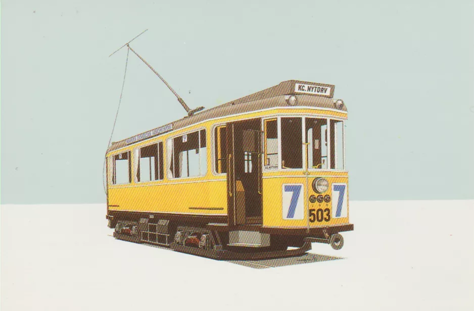 Postcard: Copenhagen railcar 503  (1975)