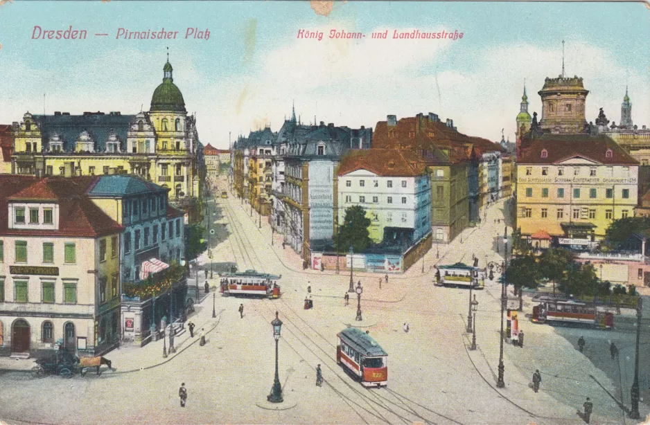 Postcard: Dresden on Pirnaischer Plaß (Pirnaischer Platz) (1900)