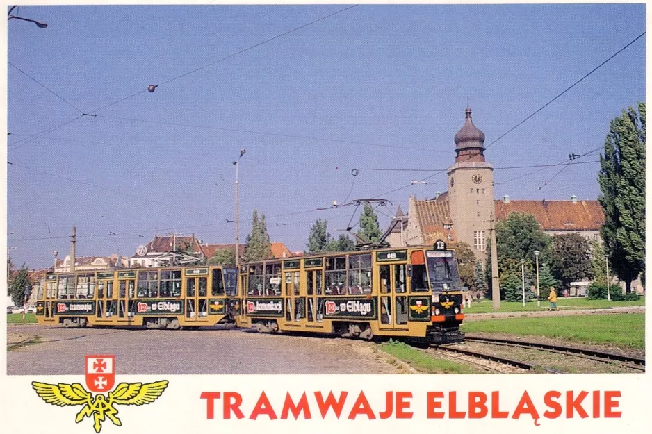 Postcard: Elbląg extra line 1  at Browarna (1990)