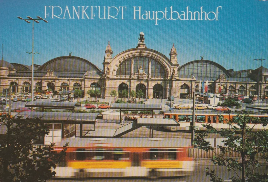 Postcard: Frankfurt am Main at Hauptbahnhof (1983)