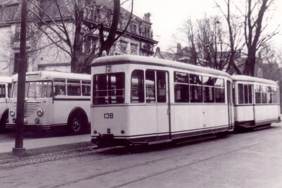 Postcard: Freiburg im Breisgau sidecar 138 at Süd  Urachstraße (1952)