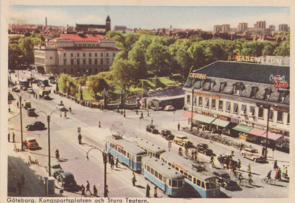Postcard: Gothenburg on Kungsportsplatsen (1955)