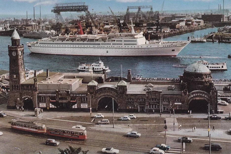 Postcard: Hamburg at Landungsbrücken (1965)