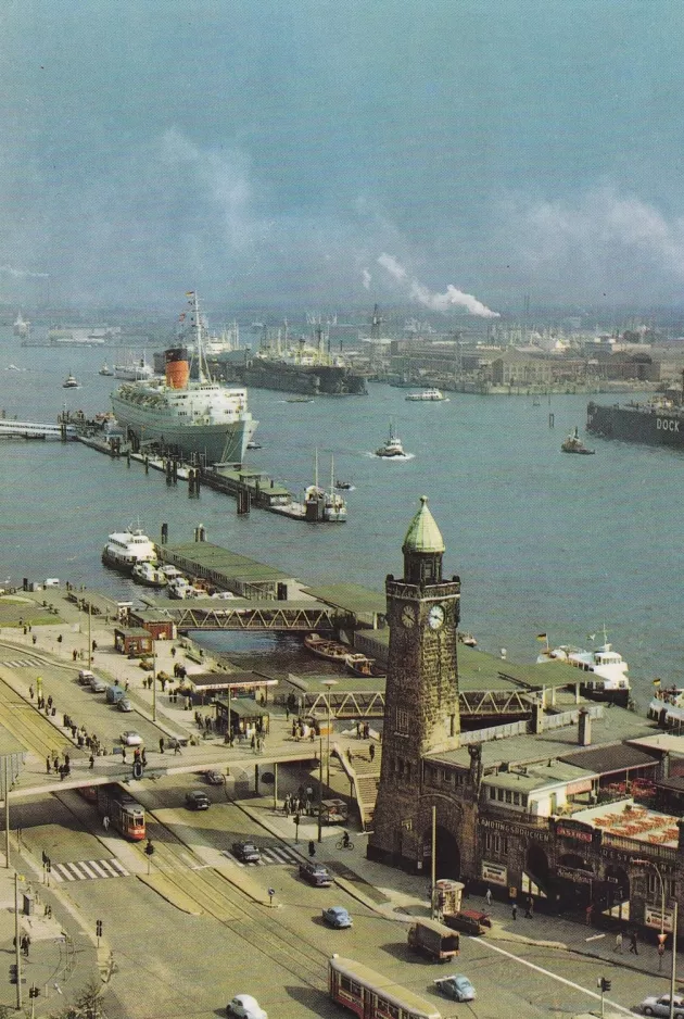 Postcard: Hamburg at Landungsbrücken (1970)