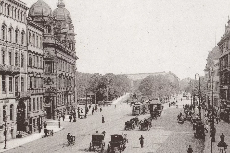 Postcard: Hamburg near Stephansplatz (1900)