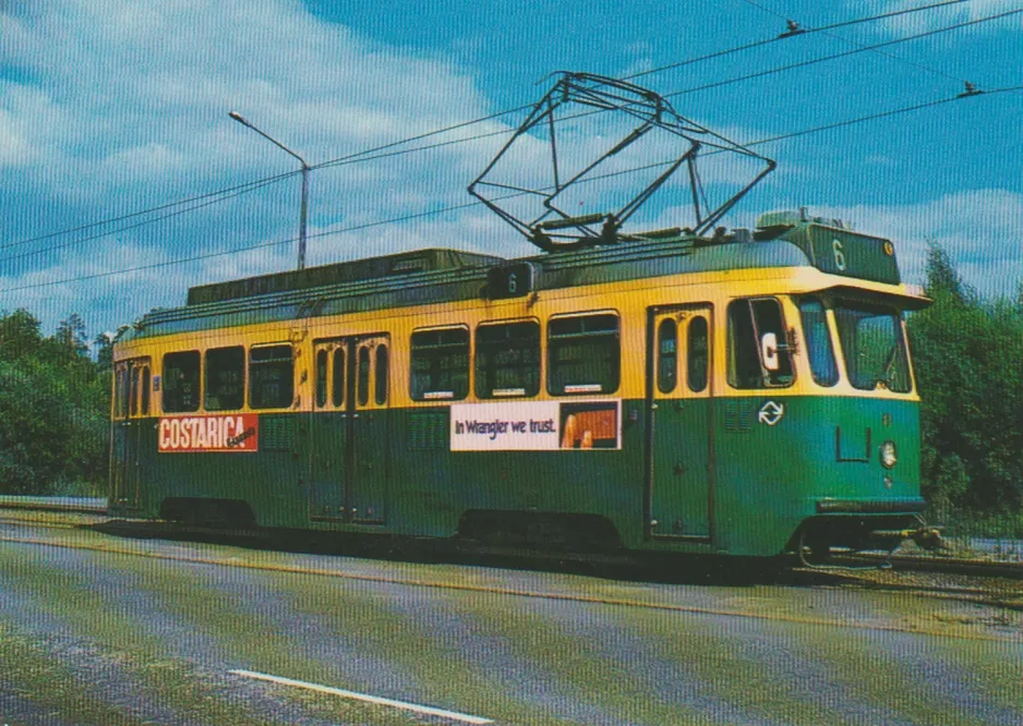 Postcard: Helsinki on Mannerheimvägen/Mannerheiminte (1959)