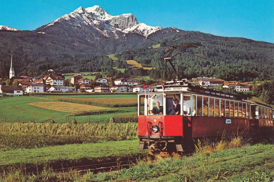 Postcard: Innsbruck Stubaitalbahn (STB) with railcar 4 near Nockspitze (1982)