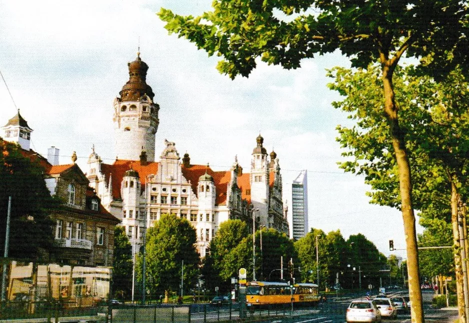 Postcard: Leipzig in front of Neues Rathaus (2019)