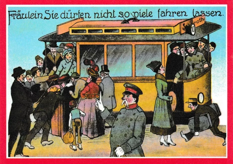 Postcard: Leipzig tram line 10  (1920)