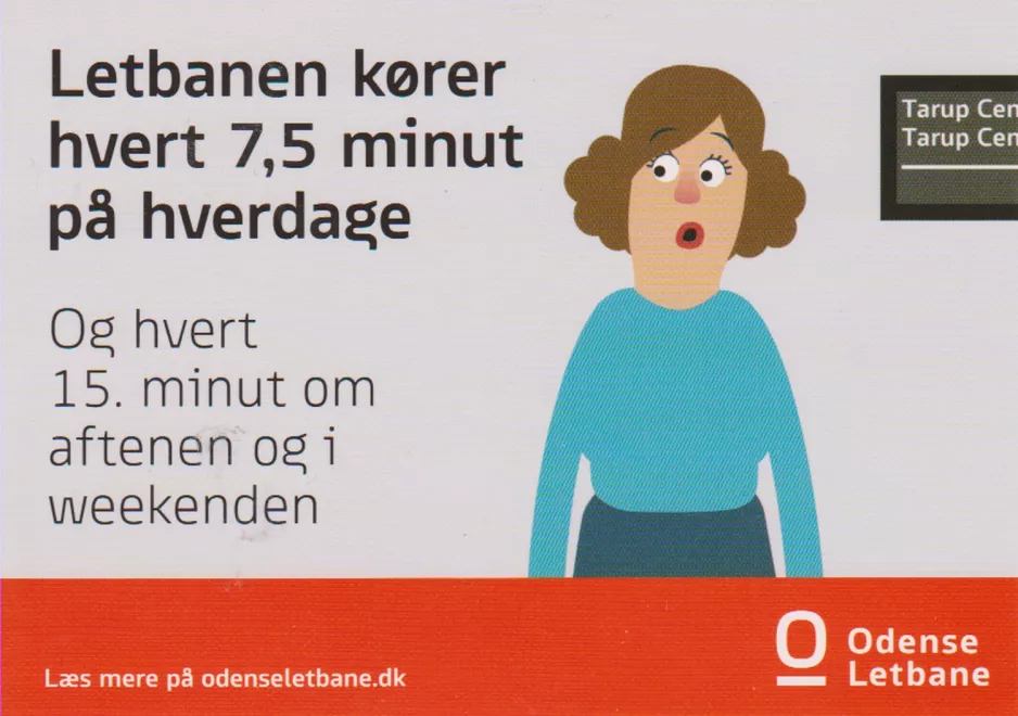 Postcard: Letbanen kører hvert 7,5 minut på hverdage
 (2022)