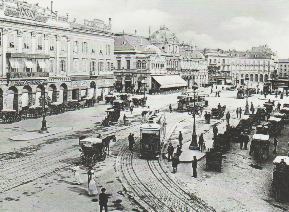 Postcard: Nice on place Masséna (1900)