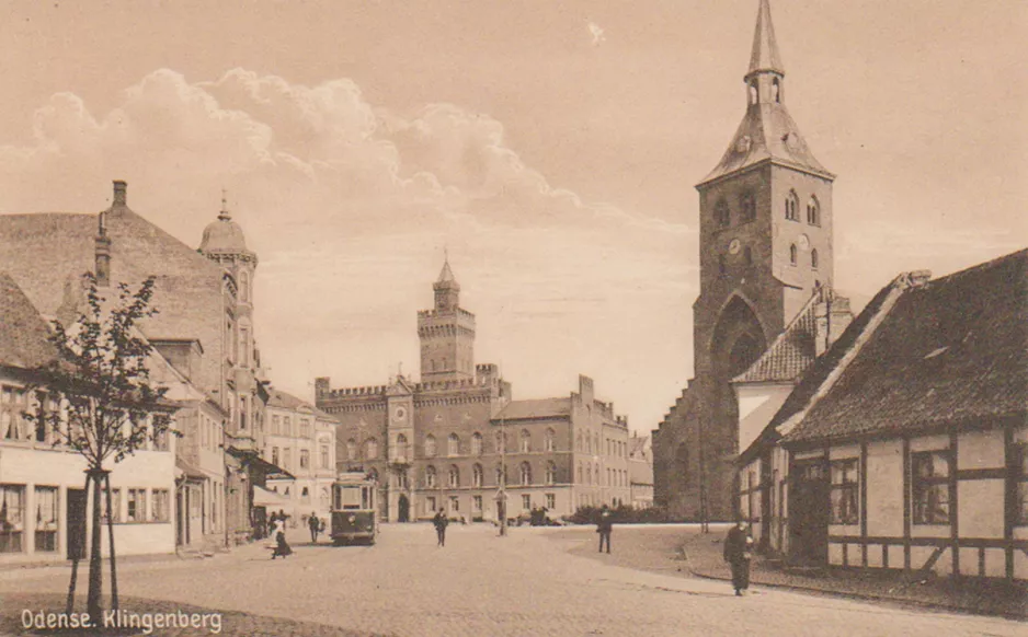 Postcard: Odense Hovedlinie on Klingenberg (1911-1913)