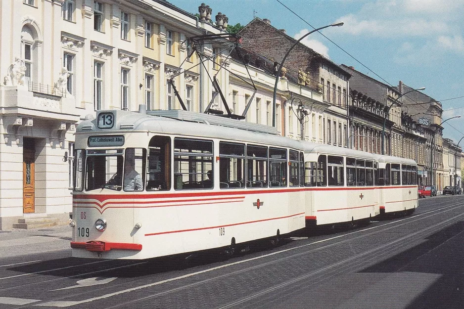 Postcard: Potsdam museum tram 109 near Dortustr. (1999)