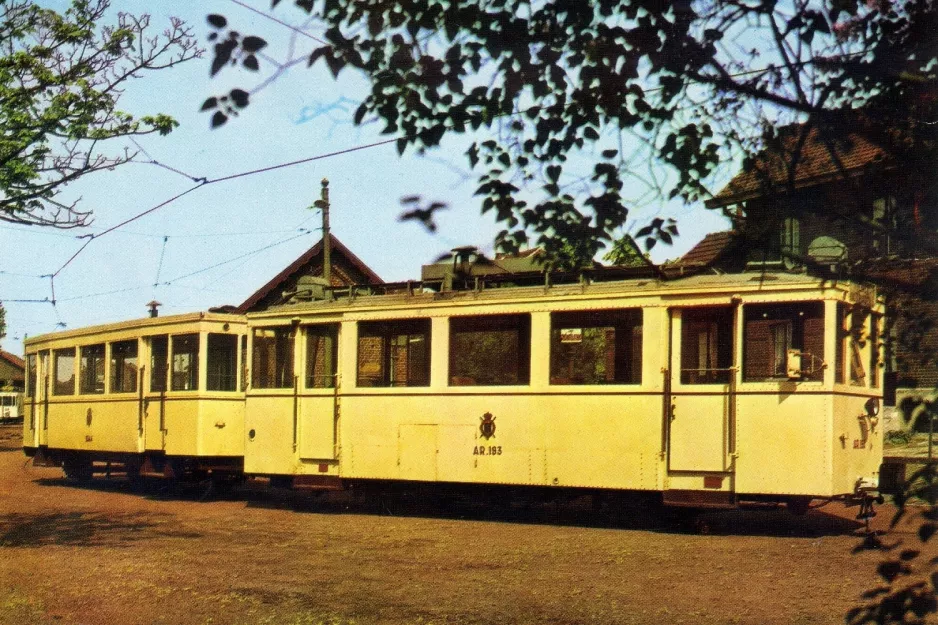 Postcard: Schepdaal railcar AR.193 at Tramsite Schepdaal (1971)