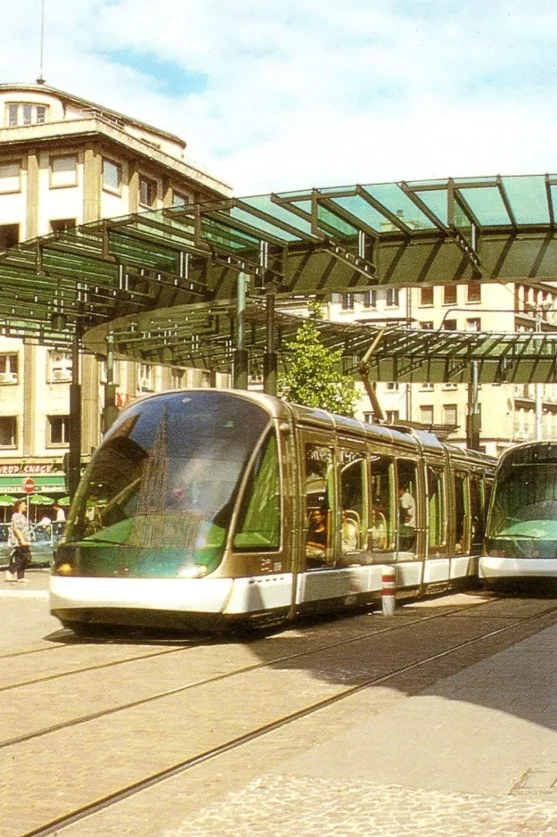 Postcard: Strasbourg by crossing Place de l'Homme de Fer (1995)