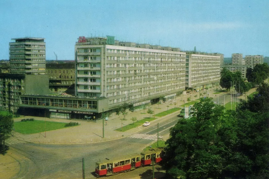 Postcard: Szczecin on aleja Wyzwolenia (1980)