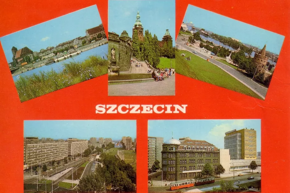Postcard: Szczecin on Szczecin, aleja Wyzwolenia (1978)