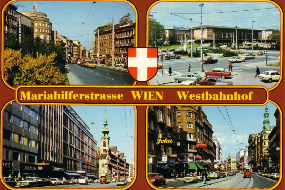 Postcard: Vienna on Mariahilferstrasse (1965)