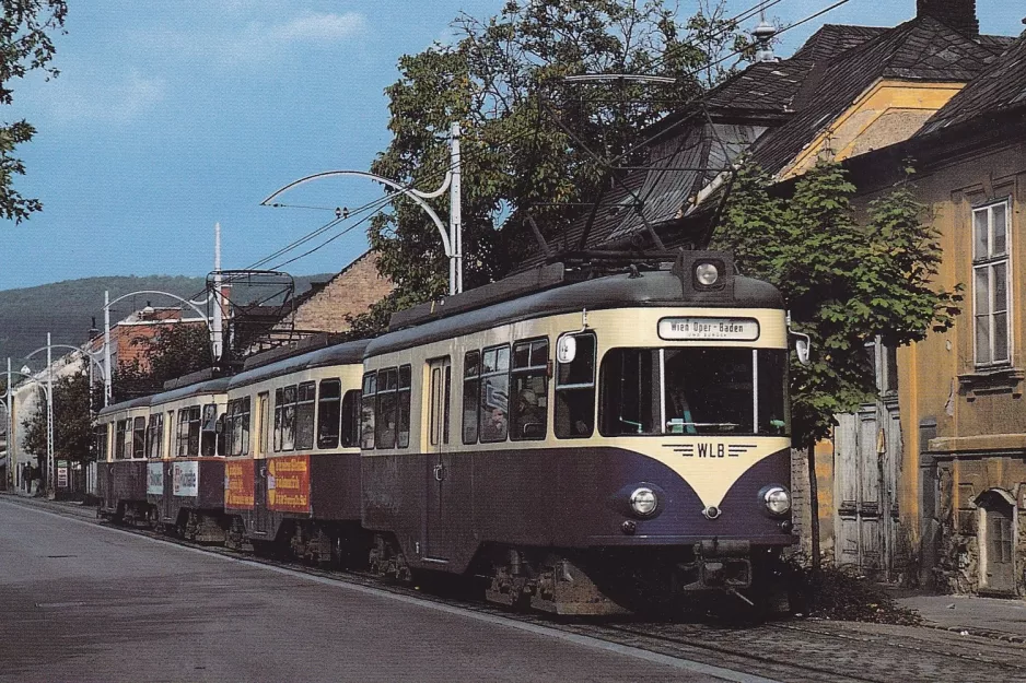 Postcard: Vienna regional line 515 - Badner Bahn on Kaiser Franz Joseph-Ring (1979)