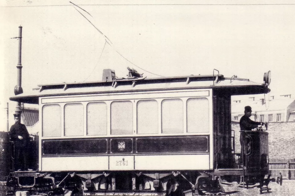 Postcard: Vienna service vehicle SR 2761 at the depot Aßmayergasse (1930)